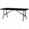 Tables polyéthylène pliantes noires en promotion