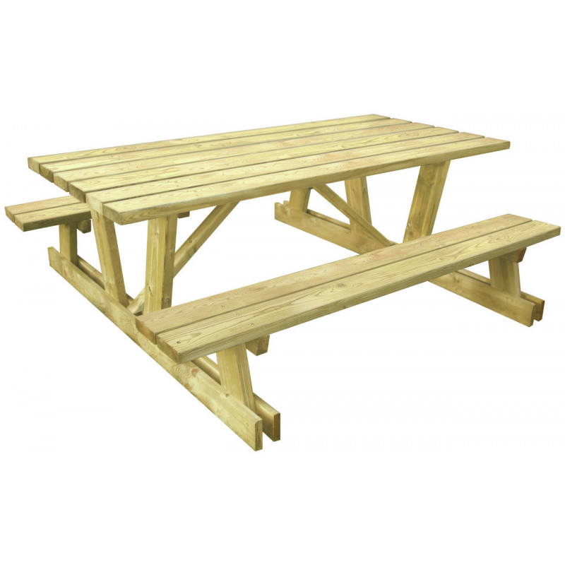 Table en bois extérieure Mitella aménagement extérieur