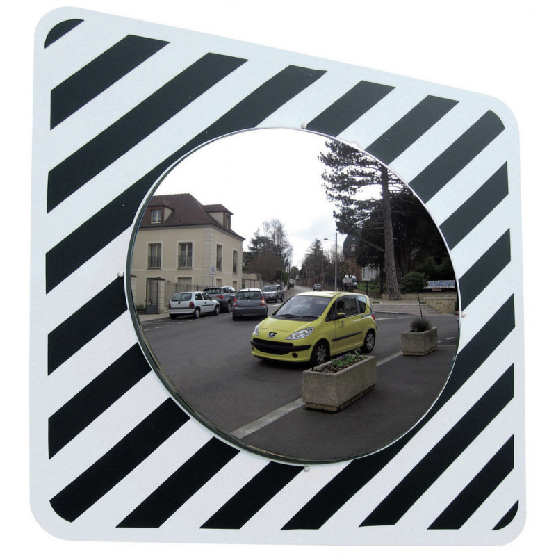 Miroir sécurité routière - Miroir routier conforme - Miroir de route