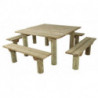 Table extérieur en bois Prusse aménagement extérieur