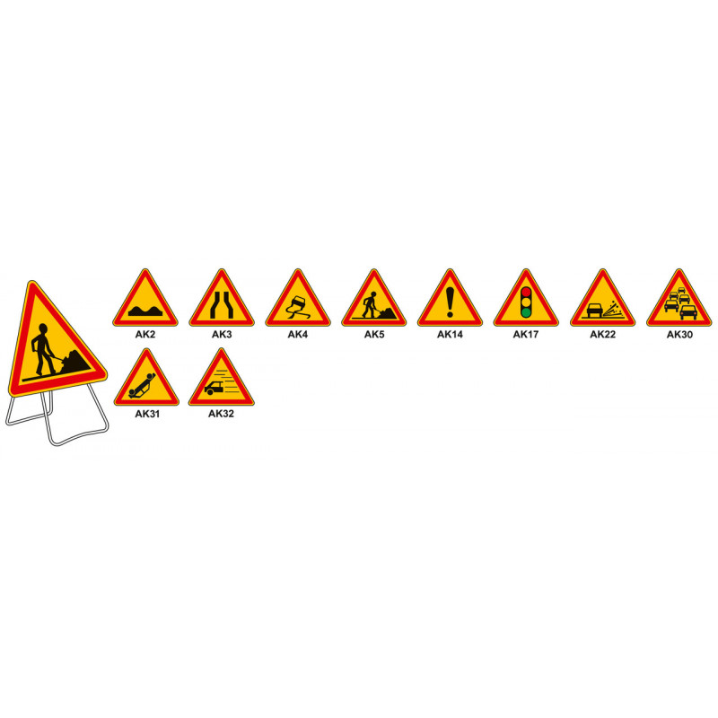 Signalisation temporaire de danger Type AK signalisation