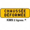 Panonceau KM pour panneau temporaire AK signalisation