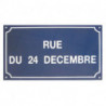 Pose d'œillet plaque de rue en émail signalisation