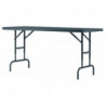 Table polyéthylène réglable anthracite